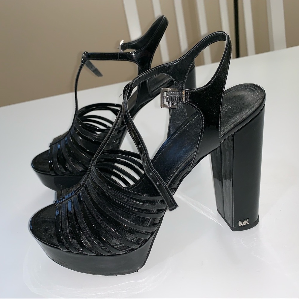 Black Michael Kors Platform Heels